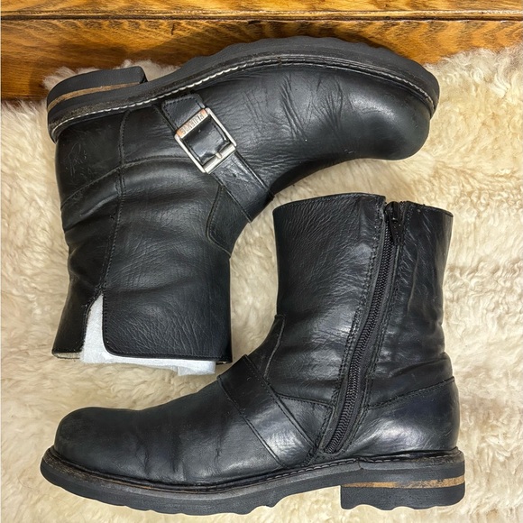 John Fluevog F Shoes Size 9.5-10 Bobbi Side Zip Black Ankle Boots DISCONTINUED - Picture 6 of 13